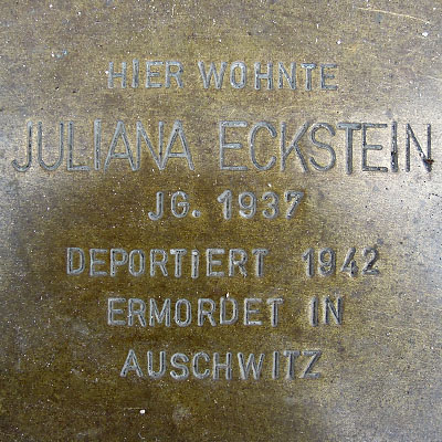 Stolperstein Juliana Eckstein