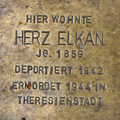 Stolperstein Herz Elkan